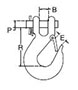 Overhead Lifting Clevis Slip Hook schematic